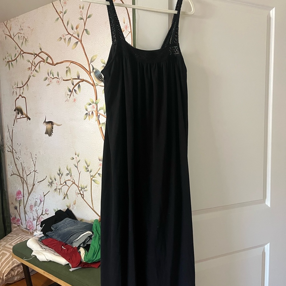 Petite Plume Pima cotton nightgown with shelf bra